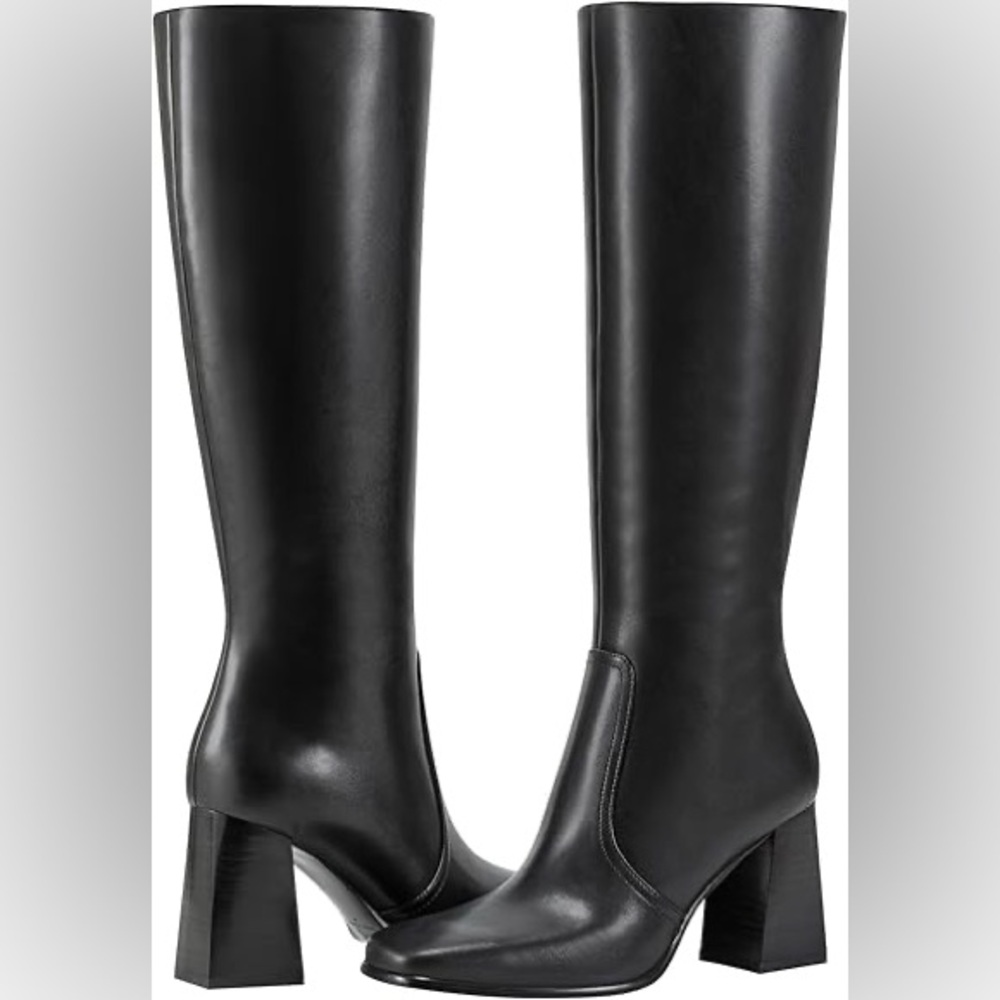 NWT Marc Fisher black boot with square toe